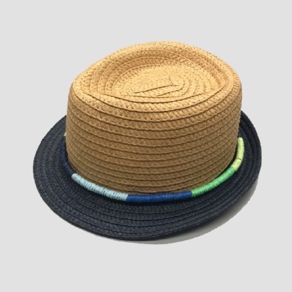 Baby Paper Straw Fedora - Picture 1 of 6